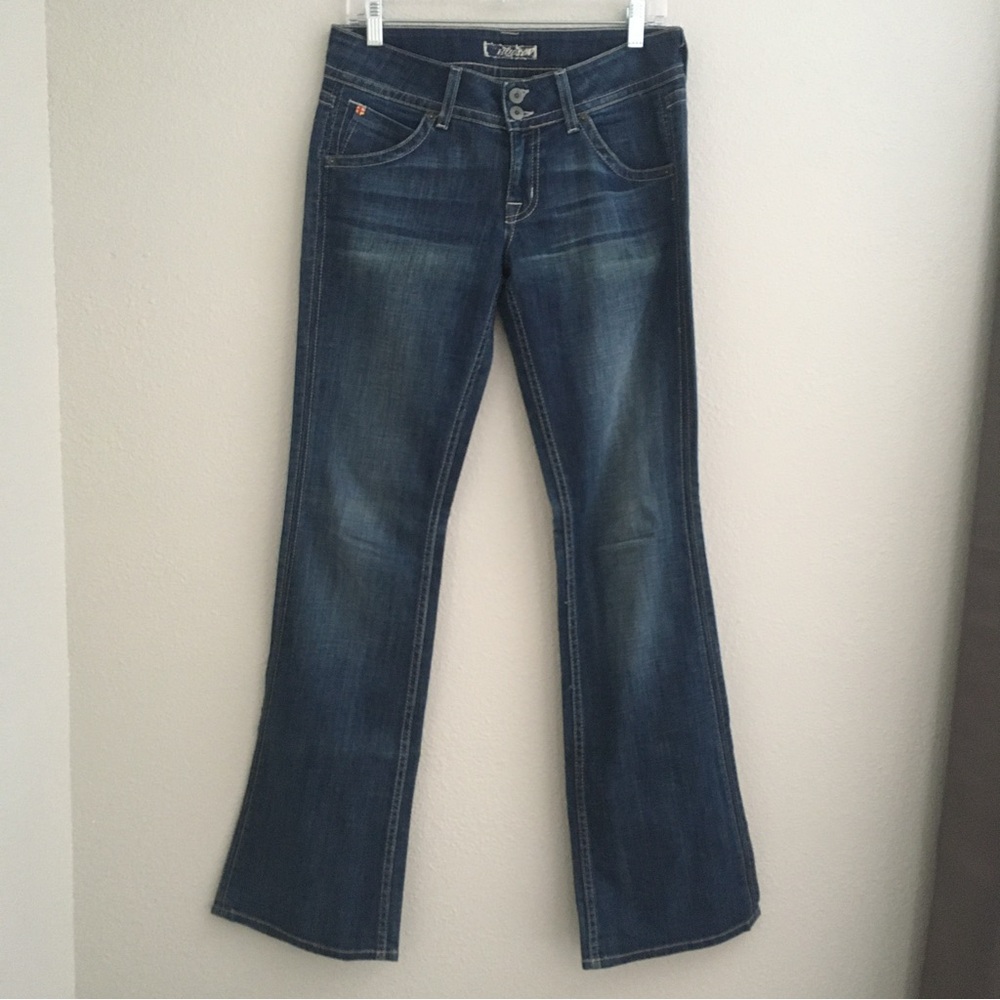 Women's Hudson Blue Jeans Size 28 - Bootcut, Medium wash, Stretch, Flap pockets
